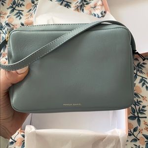 mansur gavriel double zip crossbody bolsa